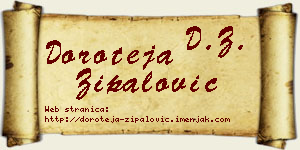 Doroteja Zipalović vizit kartica